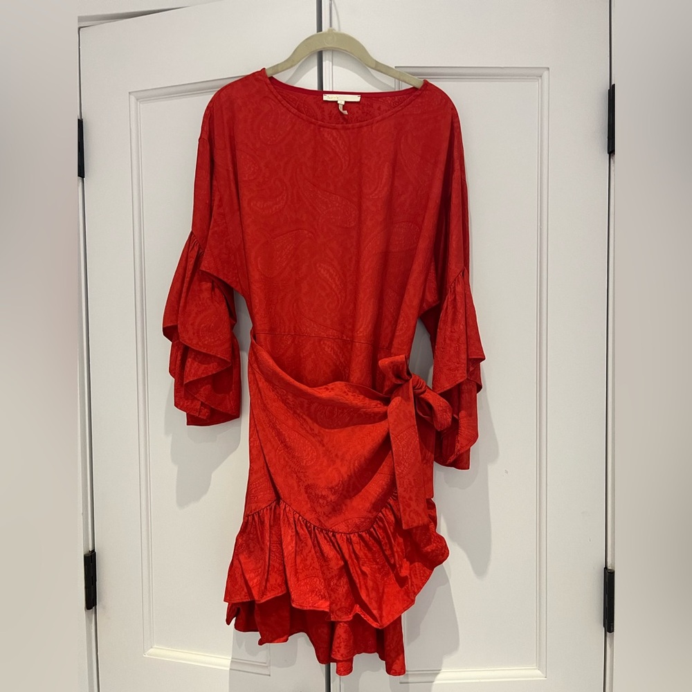 Red short dress
